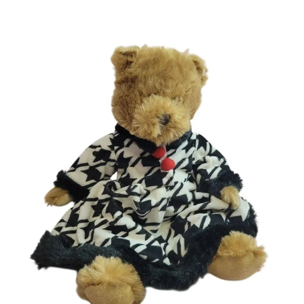 Bear with houndstooth plaid outfit 13